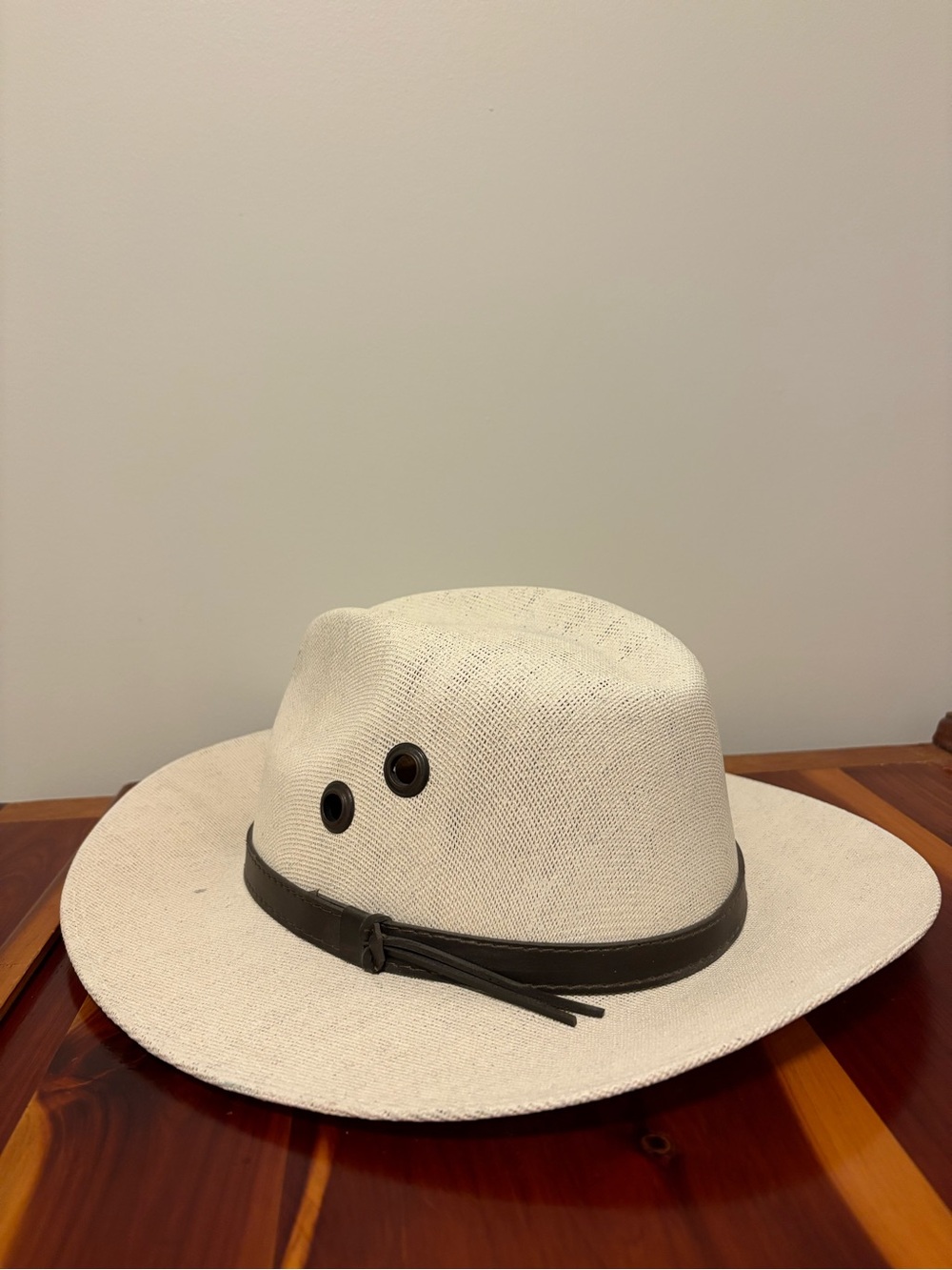 Cream Straw Original Panama Hat XL with Black Band Royal Road Trading Co